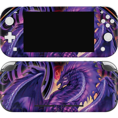 Dragonblade Netherblade Purple by Ruth Thompson Nintendo Switch Lite Skin